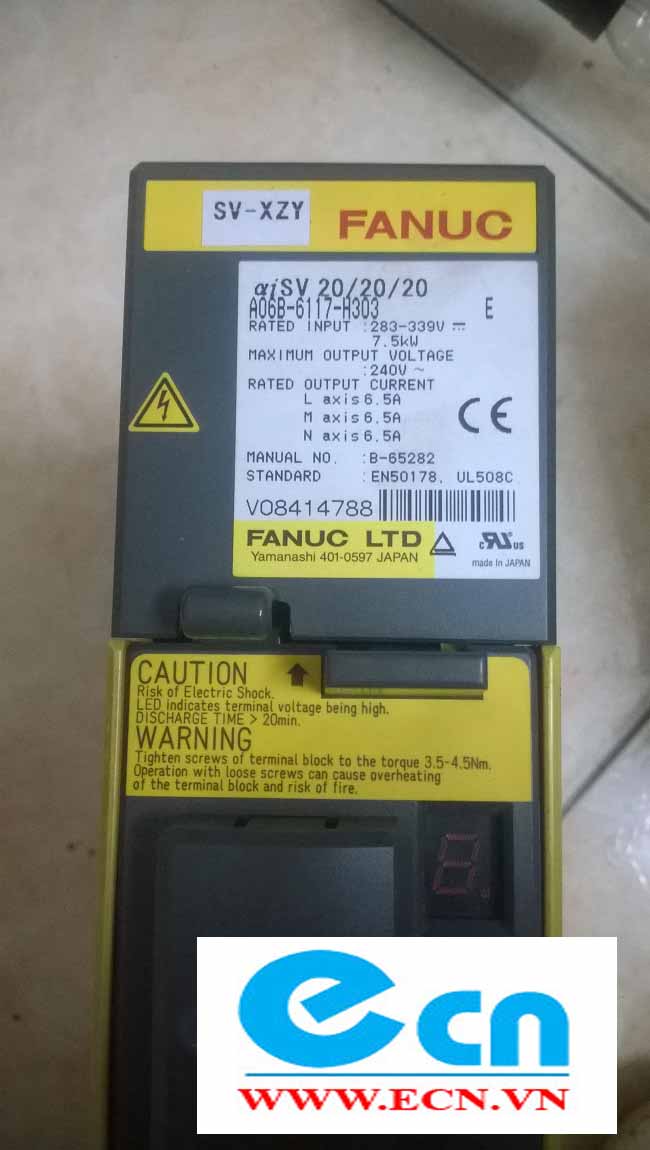 Sửa chữa Servo Amplifier Modules Fanuc A06B-6117-H303