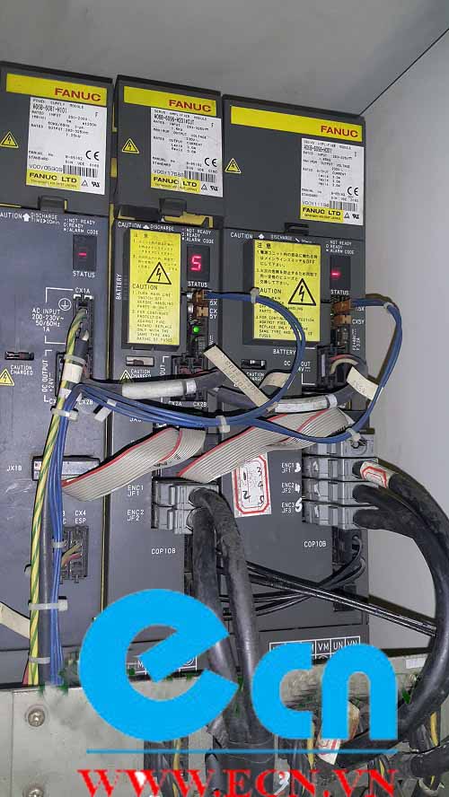 Sửa chữa máy cắt dây robocut Fanuc lỗi Servo amplifier 2 trục A06B-6096-H201